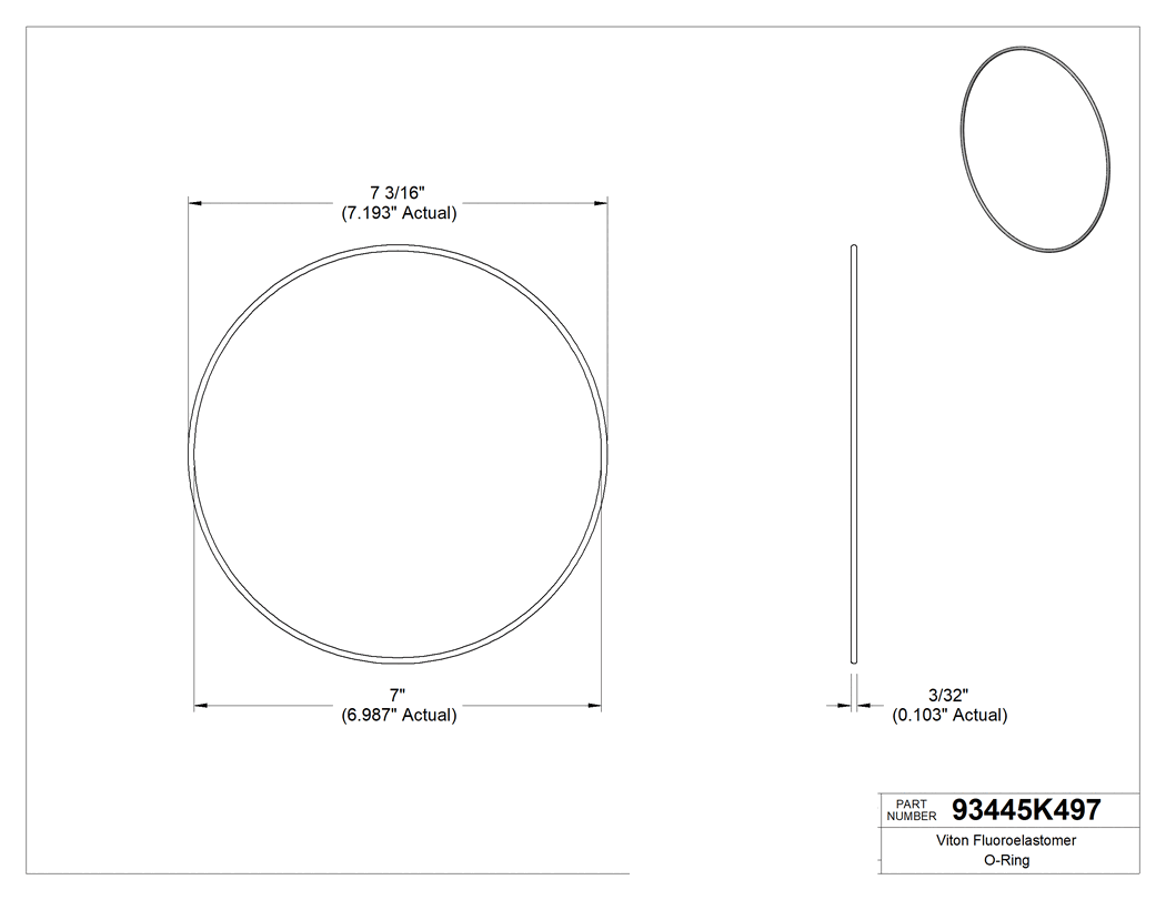 Technical drawing - 93445K497